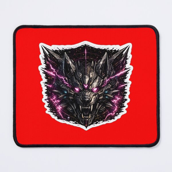 Item preview, Cyberpunk Cyber Wolf Alpha Magenta Lightning Art designed and sold by RiteshCenter .