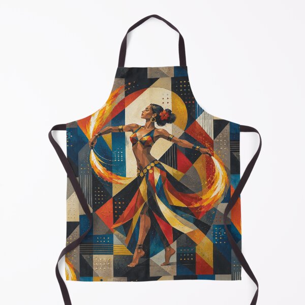Item preview, An elegant woman Dancer of the Flames painting. designed and sold by GalleryKauffeld.