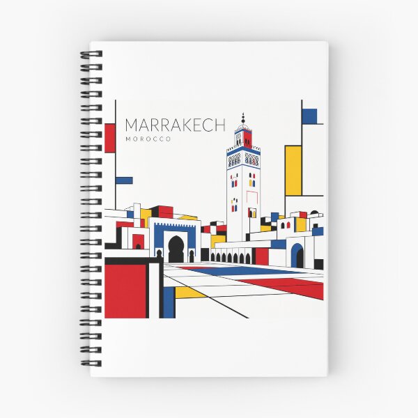 Item preview, Marrakech Mondrian style poster 3D designed and sold by CMYKStudio.