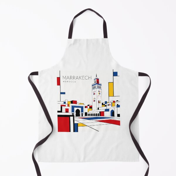 Item preview, Marrakech Mondrian style poster 3D designed and sold by CMYKStudio.