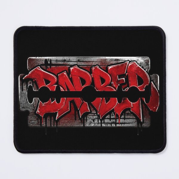 Item preview, Razor Blade Barber Red Graffiti Streetwear Art designed and sold by Barber MD Culture.