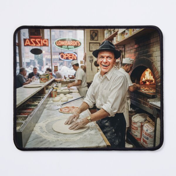 Item preview, Frank Sinatra Making NYC Pizza designed and sold by Home Decor Art.