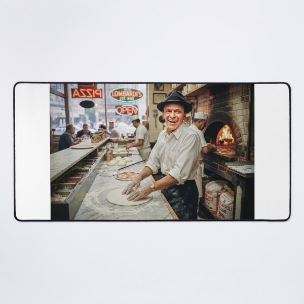 Item preview, Frank Sinatra Making NYC Pizza designed and sold by Home Decor Art.