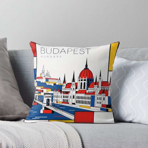 Item preview, Póster 3D de Budapest al estilo Mondrian designed and sold by CMYKStudio.