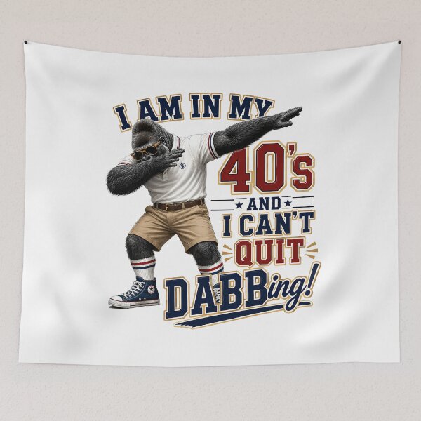 Item preview, Dabbing Gorilla in His Forties designed and sold by Markhor Supply.