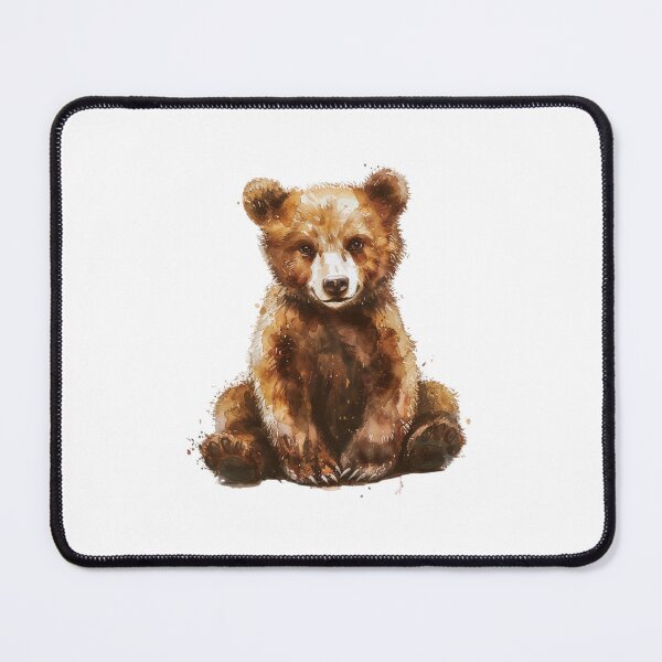 Item preview, Bear Cub | Cute Woodland Animal Watercolor Art designed and sold by Mandayartstudio.