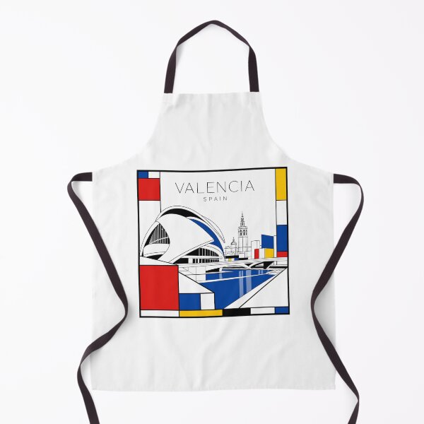 Item preview, Valencia Mondrian style poster 3D designed and sold by CMYKStudio.