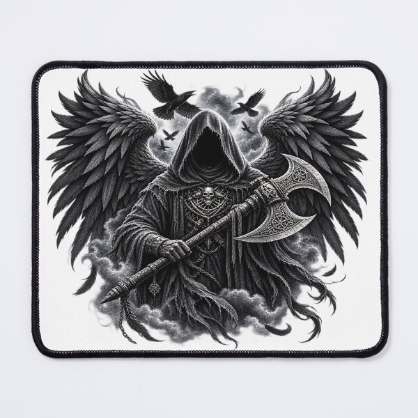 Item preview, Dark Winged Reaper – Gothic Guardian of Shadows designed and sold by TroviTutto.