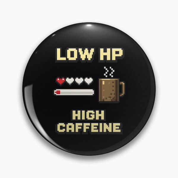 Item preview, Low HP High Caffeine Gamer Coffee designed and sold by Geek Farm.