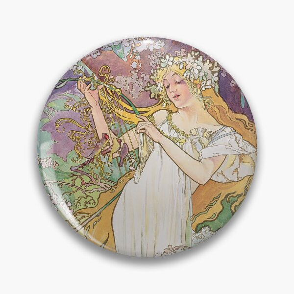 Item preview, Alphonse Mucha The Seasons Spring designed and sold by maniacfitness.