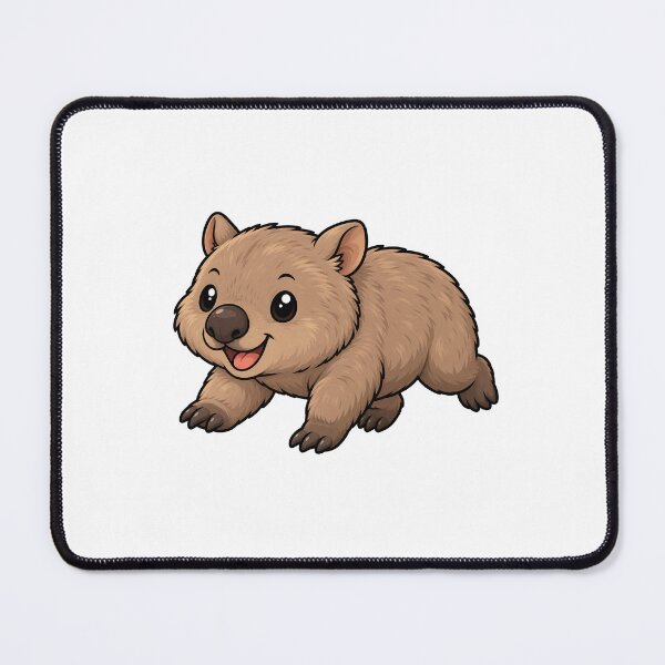 Item preview, Cute Chubby Wombat Cartoon Design designed and sold by Creativeworksuk.