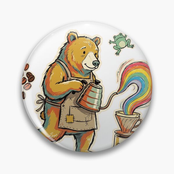 Item preview, It's Not Just Coffee Bear Barista Retro T-Shirt Design designed and sold by KIDEnia.