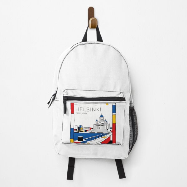 Item preview, Helsinki Mondrian style poster 3D designed and sold by CMYKStudio.