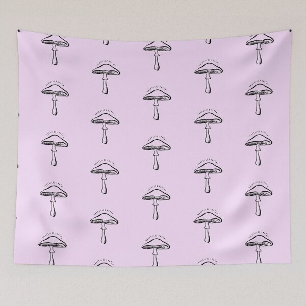 Item preview, Mystical Mushroom Vintage Botanical Line Art designed and sold by jianina-alondra.