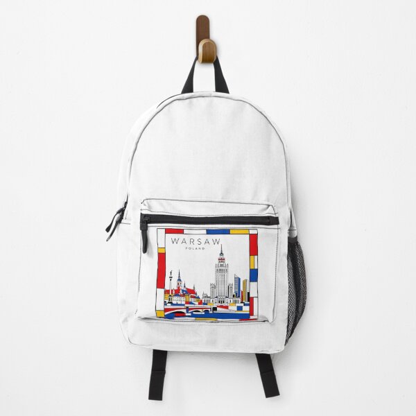 Item preview, Warsaw Mondrian style poster 3D designed and sold by CMYKStudio.