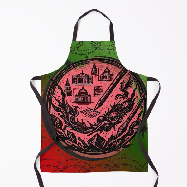 Item preview, Dark Academia Architecture and Botanical Emblem designed and sold by suha-art.