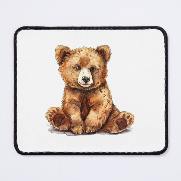 Item preview, Bear Cub | Cute Woodland Animal Watercolor Art designed and sold by Mandayartstudio.