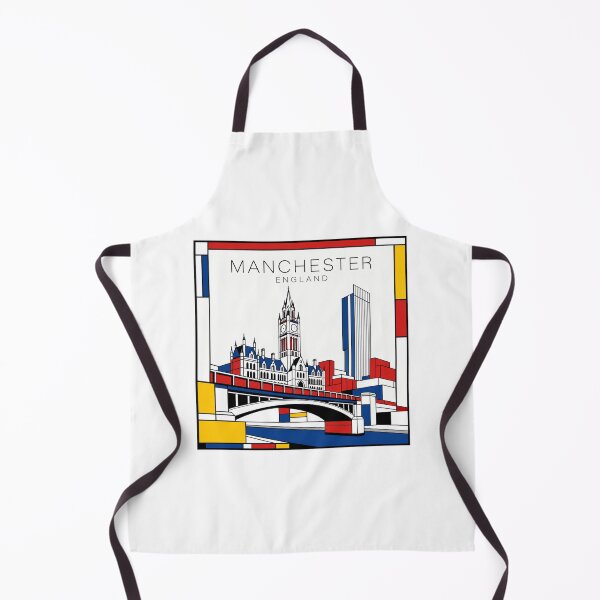 Item preview, Manchester Mondrian style poster 3D designed and sold by CMYKStudio.