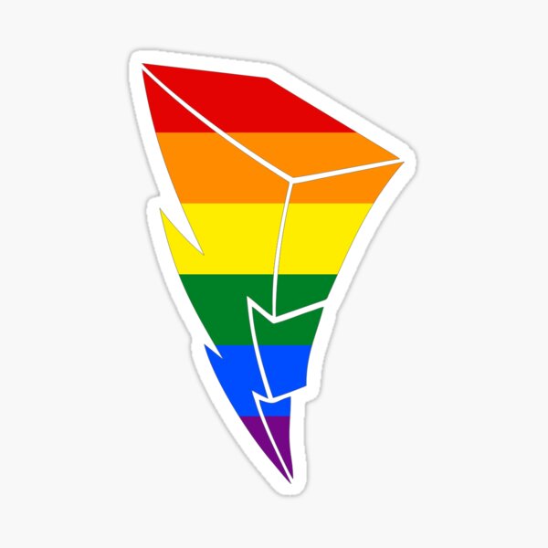Pride Power Lightning Bolt Sticker