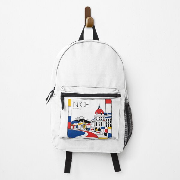 Item preview, Nice (France) Mondrian style poster 3D designed and sold by CMYKStudio.