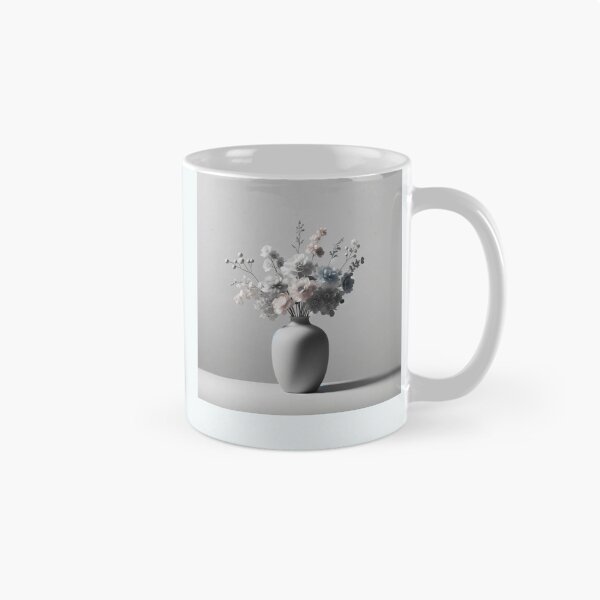 Item preview, Soft Pastel Floral Arrangement in Minimalist White Vase designed and sold by NarjaShop.