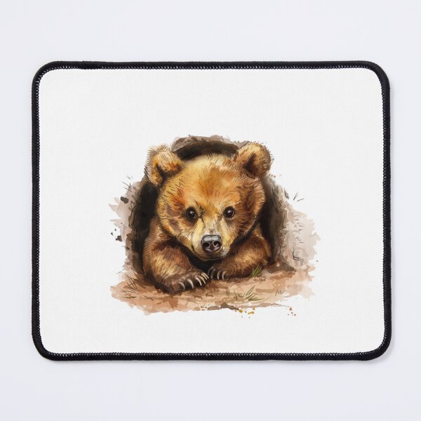 Item preview, Bear Cub | Cute Woodland Animal Watercolor Art designed and sold by Mandayartstudio.