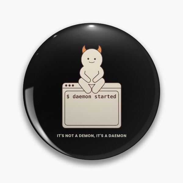 Item preview, It's Not a Demon, It's a Daemon Funny Unix Linux designed and sold by abdoali102.