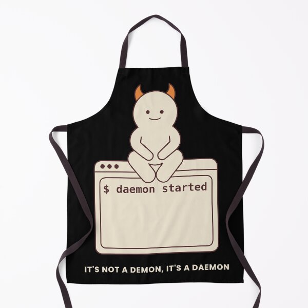 Item preview, It's Not a Demon, It's a Daemon Funny Unix Linux designed and sold by abdoali102.