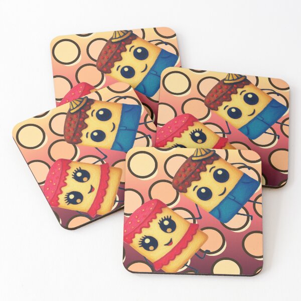 Item preview, Kawaii Cake Friends Retro Dessert Art designed and sold by suha-art.