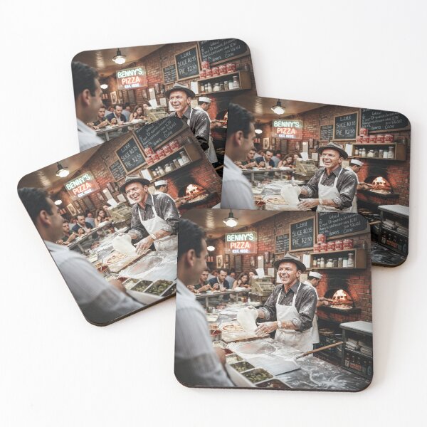 Item preview, Frank Sinatra Making NYC Pizza designed and sold by Home Decor Art.