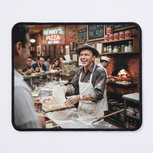Item preview, Frank Sinatra Making NYC Pizza designed and sold by Home Decor Art.