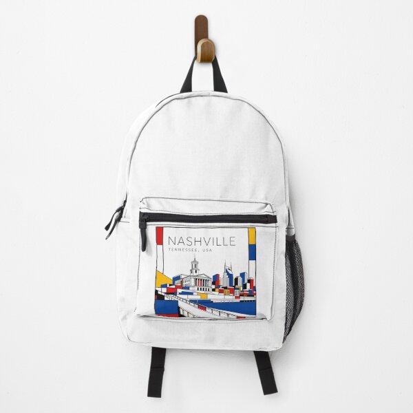 Item preview, Nashville Mondrian style poster 3D designed and sold by CMYKStudio.