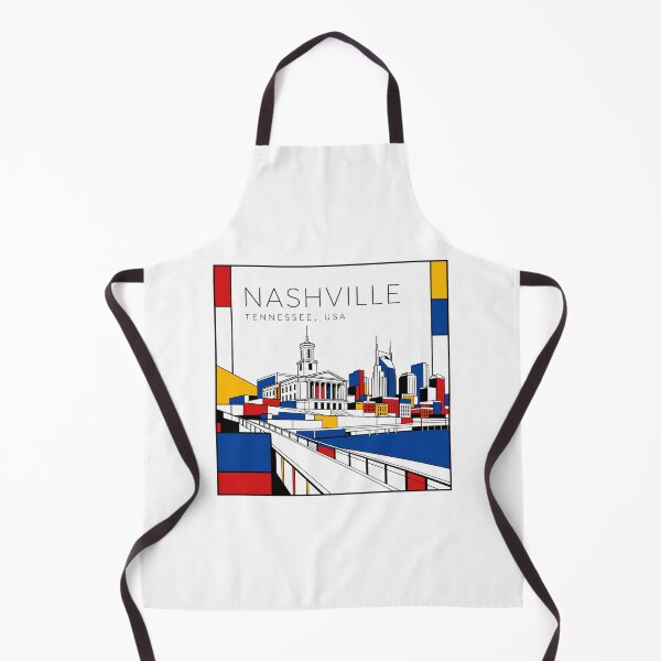 Item preview, Nashville Mondrian style poster 3D designed and sold by CMYKStudio.