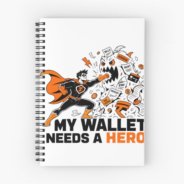 Item preview, My Wallet Needs a Superhero | Funny Money Typography Design designed and sold by AAstore0013.