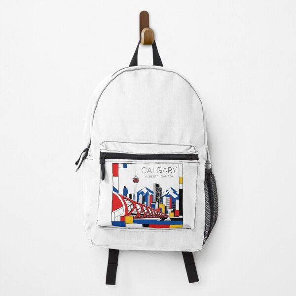Item preview, Calgary Mondrian style poster 3D designed and sold by CMYKStudio.