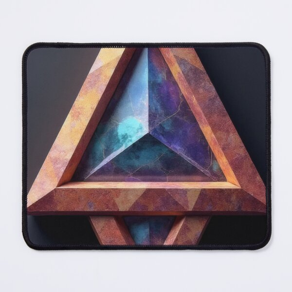 Item preview, Geometric symbol with antique patina and cosmic glow designed and sold by Mianku | Für das Leben.