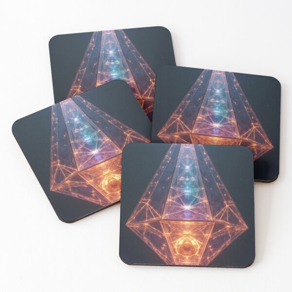 Item preview, Geometric crystal awakens in cosmic brilliance designed and sold by Mianku | Für das Leben.