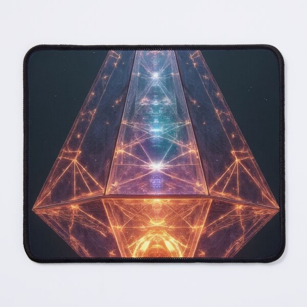 Item preview, Geometric crystal awakens in cosmic brilliance designed and sold by Mianku | Für das Leben.
