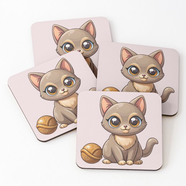 Item preview, Cute Kawaii Burmese Cat with Yarn Ball designed and sold by Mousy17.