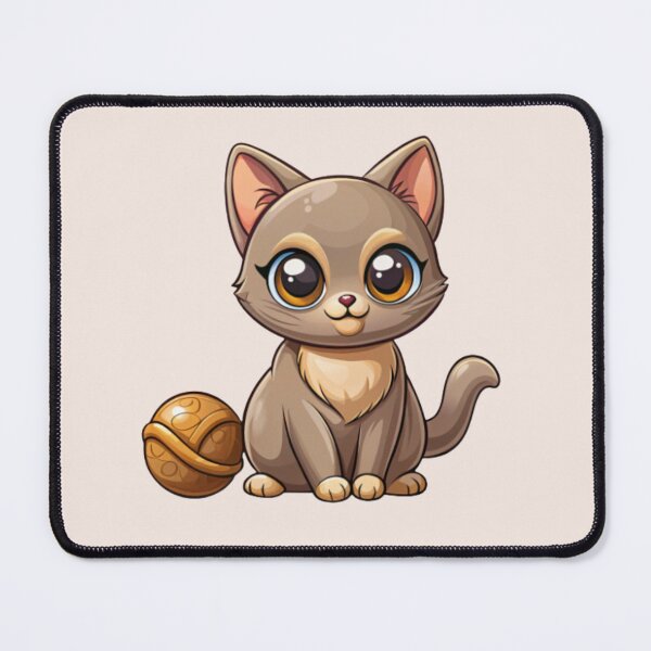 Item preview, Cute Kawaii Burmese Cat with Yarn Ball designed and sold by Mousy17.