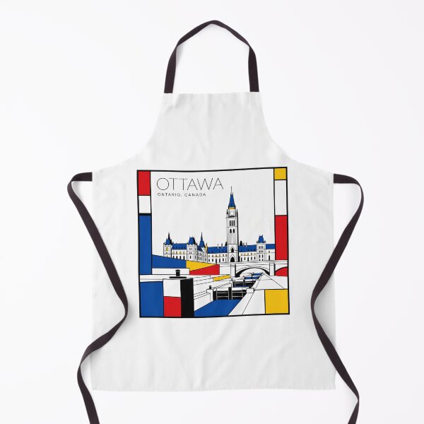 Item preview, Ottawa Mondrian style poster 3D designed and sold by CMYKStudio.