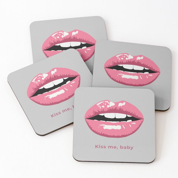 Item preview, Kiss Me Baby Dusty Pink Lips Aesthetic designed and sold by ArtbyAfroditi.