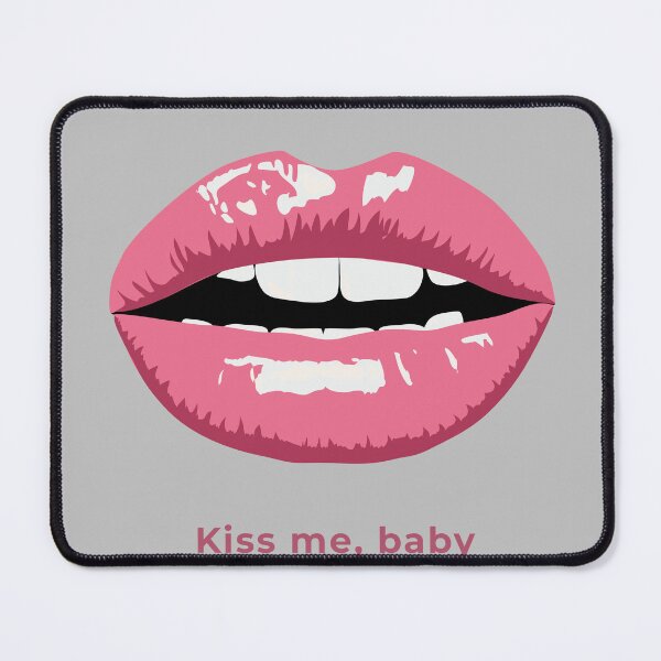 Item preview, Kiss Me Baby Dusty Pink Lips Aesthetic designed and sold by ArtbyAfroditi.