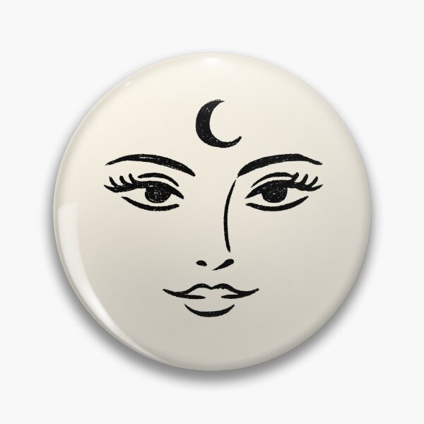 Item preview, Celestial Moon Goddess Face Line Art designed and sold by jianina-alondra.