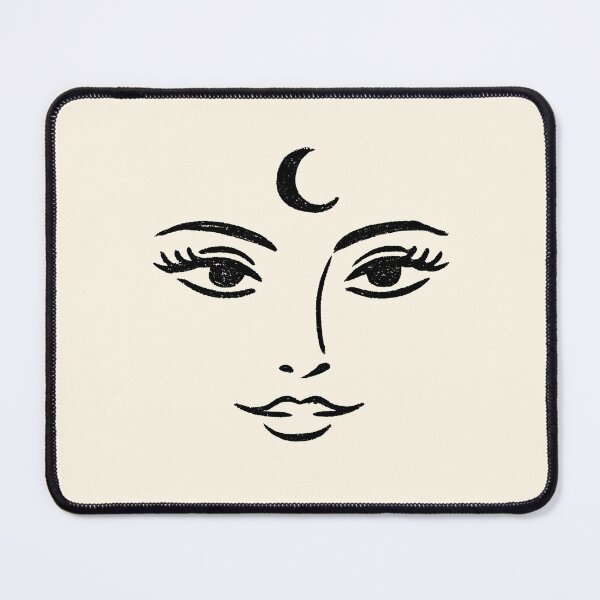 Item preview, Celestial Moon Goddess Face Line Art designed and sold by jianina-alondra.