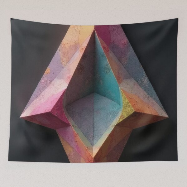 Item preview, Abstract geometric form made of stone and color designed and sold by Mianku | Für das Leben.