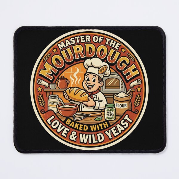 Item preview, Master Of The Sourdough Vintage Baker Retro Badge designed and sold by lovepower.