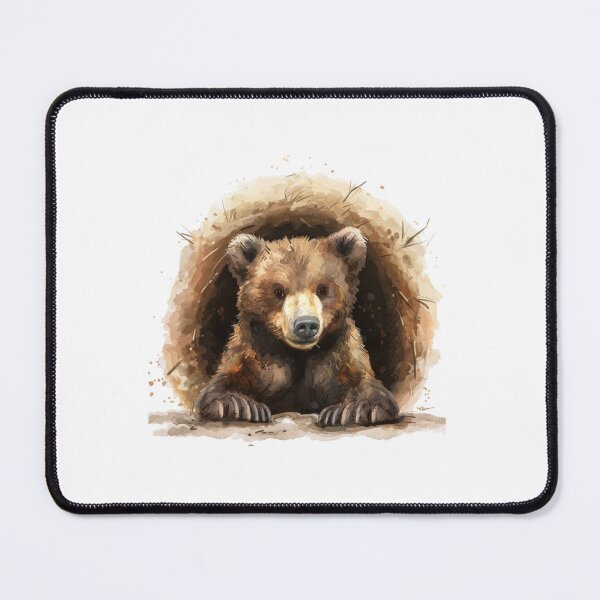 Item preview, Bear Cub | Cute Woodland Animal Watercolor Art designed and sold by Mandayartstudio.