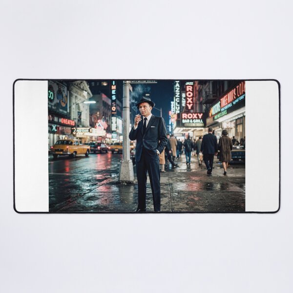 Item preview, Frank Sinatra On NYC Corner Smoking Cigarette designed and sold by Home Decor Art.