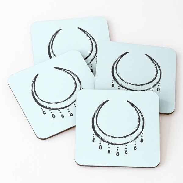 Item preview, Mystical Crescent Moon Celestial Line Art designed and sold by jianina-alondra.